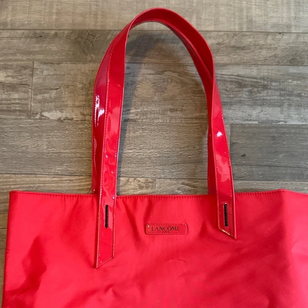 Lancôme Red and Pink Tote Bag 25in x 16in